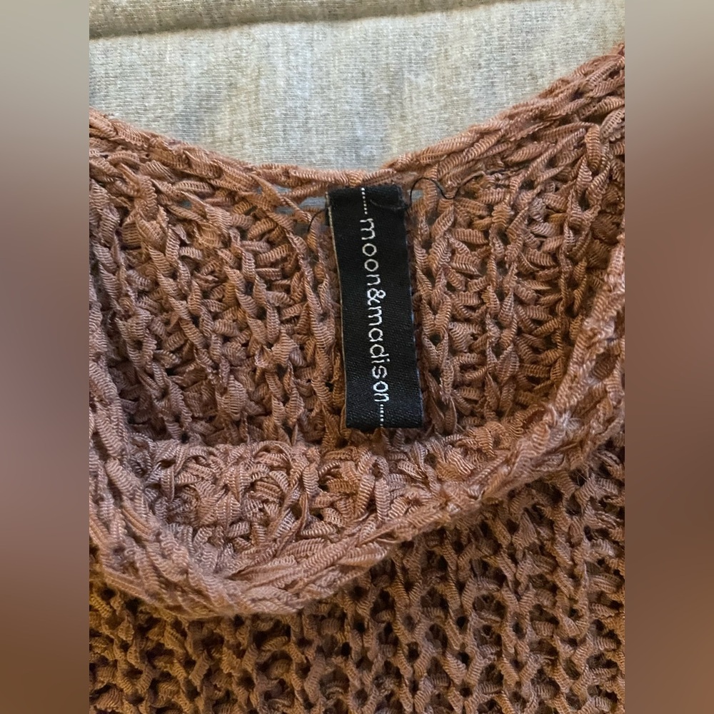 moon & madison Brown Knit Tank Top sm - Picture 7 of 8